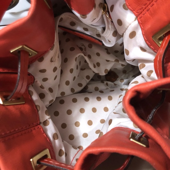 Small Coral Coach Drawstring Crossbody Bag - Picture 3 of 5